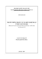Luận văn Truyền thông trong các sự kiện nghệ thuật ở Việt Nam năm 2012