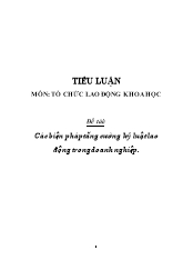 Đề tài Các biện pháp tăng cường kỷ luật lao động trong doanh nghiệp