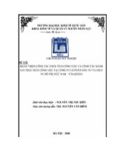 Đề tài Hoàn thiện công tác phân tích công việc và đánh giá thực hiện công việc ở công ty cổ phần Đầu tư và Dịch vụ Đô thị Việt Nam