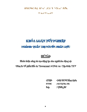 Đề tài Hoàn thiện công tác tạo động lực cho người lao động tại Công ty Cổ phần Đầu tư Thương mại và Dịch vụ - Tập đoàn TKV