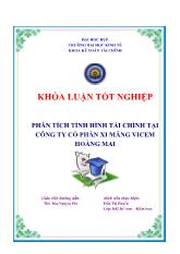 Đề tài Phân tích tình hình tài chính tại công ty cổ phần xi măng vicem Hoàng Mai