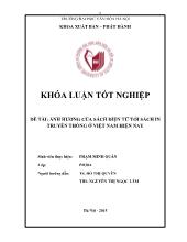 Khóa luận Ảnh hưởng của sách điện tử tới sách in truyền thống ở Việt Nam hiện nay