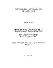 Khóa luận Bảo tàng - Di tích đình làng Ngọc than xã Ngọc mỹ - Huyện Quốc oai - tỉnh Hà Tây