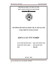 Khóa luận Mô hình liên kết ba khâu XB - IN - PH tại NXB CTQG những năm gần đây