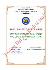 Khóa luận Xây dựng website bán hàng cho công ty TNHH giải pháp Việt