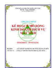 Thuyết minh Kế hoạch mở rộng kinh doanh dịch vụ máy tính