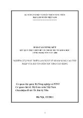 Đề tài Nghiên cứu phát triển sản xuất lê nhằm nâng cao thu nhập của bà con dân tộc tỉnh Cao Bằng