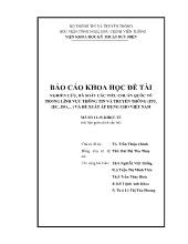 Đề tài Nghiên cứu, rà soát các tiêu chuẩn quốc tế trong lĩnh vực thông tin và truyền thông và đề xuất áp dụng cho Việt Nam