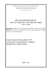 Đề tài Nghiên cứu ứng dụng công nghệ thông tin trong quản lý sản xuất chè búp tươi an toàn theo quy trình vVetgap tại Thái Nguyên