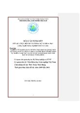 Nghiên cứu đánh giá, tuyển chọn một số giống mây có năng suất, chất lượng cao phù hợp với điều kiện canh tác, sản xuất ngành hàng mây tre đan xuất khẩu ở Hoà Bình