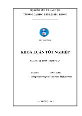 Đề tài Hoàn thiện công tác lập và phân tích bảng cân đối kế toán tại công ty TNHH ô tô xe máy Thuận Phong