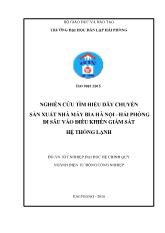 Đồ án Nghiên cứu tìm hiểu dây chuyền sản xuất nhà máy bia Hà nội - Hải phòng đi sâu vào điều khiển giám sát hệ thống lạnh