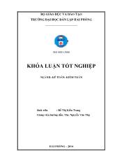 Hoàn thiện công tác kế toán thuế GTGT tại công ty TNHH MTV Quản lý và kinh doanh nhà Hải Phòng