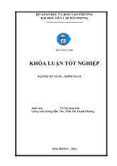 Hoàn thiện tổ chức kế toán doanh thu, chi phí và xác định kết quả kinh doanh tại Công ty cổ phần dịch vụ thương mại vận tải Thùy dương