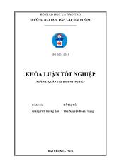 Khóa luận Ảnh hưởng của lãi suất tới hoạt động kinh doanh BĐS của Công ty cổ phần đầu tư Thùy dương trong giai đoạn hiện nay