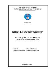 Khóa luận Biện pháp thúc đẩy tiêu thụ sản phẩm của công ty TNHH gas Petrolimex Hải Phòng