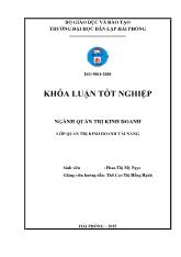 Khóa luận Chiến lược phát triển lớp quản trị kinh doanh tài năng cho khoa quản trị kinh doanh của trường đại học dân lập Hải Phòng