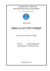 Khóa luận Giải pháp marketing nhằm đẩy mạnh tiêu thụ sản phẩm của công ty cổ phần dịch vụ thương mại đầu tư Thái Anh