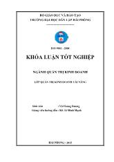 Khóa luận Giải pháp nhằm nâng cao hiệu quả hoạt động kinh doanh dịch vụ logistics tại Công ty THNN thương mại và vận tải Hưng Phát