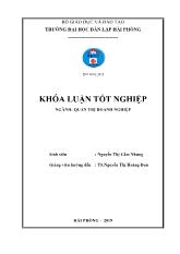 Khóa luận Giải pháp phát triển nguồn nhân lực ở Công ty TNHH Quảng thành Việt Nam