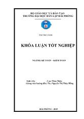 Khóa luận Hạch toán vốn bằng tiền tại công ty cổ phần thương mại xuất nhập khẩu thủ công mỹ nghệ Hải Phòng