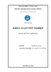 Khóa luận Hoàn thiện công tác kế toán doanh thu, chi phí và kết quả kinh doanh tại công ty Cổ phần sản xuất, kinh doanh, khai thác và dịch vụ Anh Cường