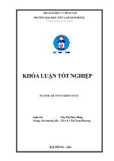 Khóa luận Hoàn thiện công tác kế toán doanh thu, chi phí và xác định kết quả kinh doanh tại Công ty TNHH xây dựng và thương mại An Phát