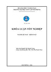 Khóa luận Hoàn thiện công tác kế toán doanh thu, chi phí và xác định kết quả kinh doanh tại Công ty TNHH thương mại dịch vụ Minh Châu