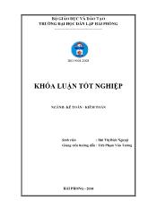 Khóa luận Hoàn thiện công tác kế toán doanh thu, chi phí và xác định kết quả kinh doanh tại Công ty trách nhiệm hữu hạn Hằng Giang