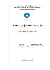 Khóa luận Hoàn thiện công tác kế toán doanh thu, chi phí và xác định kết quả kinh doanh tại công ty TNHH thương mại sản xuất Thủ Đô