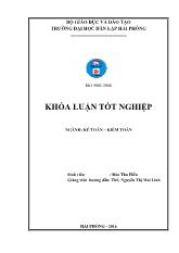 Khóa luận Hoàn thiện công tác kế toán doanh thu, chi phí và xác định kết quả kinh doanh tại công ty tnhh thương mại dịch vụ Đông Nam Á