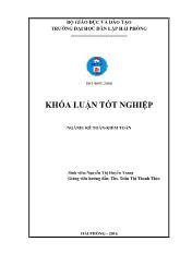 Khóa luận Hoàn thiện công tác kế toán doanh thu, chi phí và xác định kết quả kinh doanh tại công ty TNHH thương mại xuất nhập khẩu vận tải Thành Trang