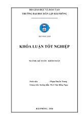 Khóa luận Hoàn thiện công tác kế toán doanh thu, chi phí và xác định kết quả kinh doanh tại công ty cổ phần dịch vụ thương mại Hùng An