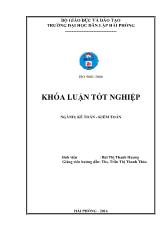 Khóa luận Hoàn thiện công tác kế toán doanh thu, chi phí và xác định kết quả kinh doanh tại Công ty cổ phần thương mại Huy Long