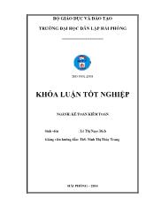 Khóa luận Hoàn thiện công tác kế toán doanh thu. chi phí và xác định kết quả kinh doanh tại công ty trách nhiệm hữu hạn Ngọc Thái