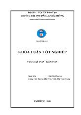 Khóa luận Hoàn thiện công tác kế toán doanh thu, chi phí và xác định kết quả kinh doanh tại công ty TNHH vận tải dịch vụ và thương mại Quang Doanh