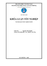 Khóa luận Hoàn thiện công tác kế toán doanh thu, chi phí và xác định kết quả kinh doanh tại công ty TNHH MTV Quản lý và kinh doanh nhà Hải Phòng