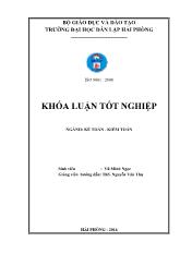 Khóa luận Hoàn thiện công tác kế toán hàng hóa tại Công ty cổ phần xây dựng thương mại Tân Cảng