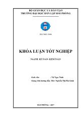 Khóa luận Hoàn thiện công tác kế toán hàng hóa tại công ty cổ phần thương mại công nghệ Khánh Quý