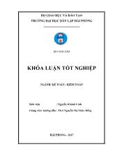 Khóa luận Hoàn thiện công tác kế toán hàng hóa tại Công ty Cổ phần vật tư nông nghiệp I Hải Phòng