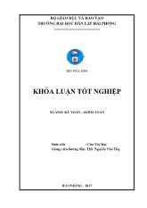 Khóa luận Hoàn thiện công tác kế toán hàng hóa tại Công ty TNHH thương mại sản xuất Thủy Linh