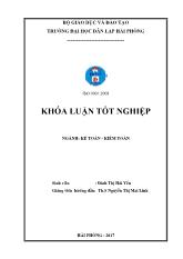 Khóa luận Hoàn thiện công tác kế toán hàng hoá tại Công ty TNHH du lịch dịch vụ thương mại Lam Việt