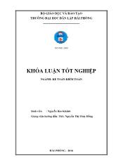 Khóa luận Hoàn thiện công tác kế toán nguyên vật liệu công cụ dụng cụ tại Công ty cổ phần điện cơ Hải Phòng