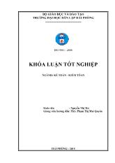 Khóa luận Hoàn thiện công tác kế toán nguyên vật liệu, công cụ dụng cụ tại công ty tnhh xáy lắp Tràng Kênh