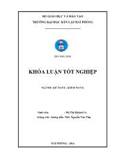 Khóa luận Hoàn thiện công tác kế toán nguyên vật liệu tại Công ty cổ phần bê tông và xây dựng Hải Phòng