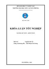 Khóa luận Hoàn thiện công tác kế toán tập hợp chi phí và tính giá thành sản phẩm xây lắp tại Công ty TNHH 1 TV cầu, phà Quảng Ninh