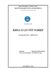 Khóa luận Hoàn thiện công tác kế toán thanh toán tại công ty tnhh đầu tư thương mại và tiếp vận sao vàng – Chi nhánh Hải Phòng