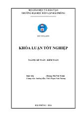 Khóa luận Hoàn thiện công tác kế toán thanh toán tại Công ty TNHH vận tải biển Nguyên Phát