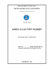 Khóa luận Hoàn thiện công tác kế toán thanh toán tại công ty trách nhiệm hữu hạn xuất nhập khẩu thương mại dịch vụ vận tải Hân Trang