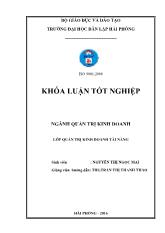 Khóa luận Hoàn thiện công tác kế toán thanh toán với ngường mua - Người bán tại công ty TNHH TM Chấn Phong